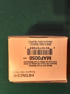 Sensor de flujo de aire másico Nissan 200SX Sentra Tsubame 98-04 Hitachi MAF0085 Foto 1 de 4