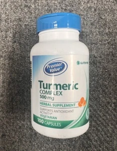 Premier Value Turmeric Complex 500mg, 100 Capsules Exp 10/2026 - Picture 1 of 1