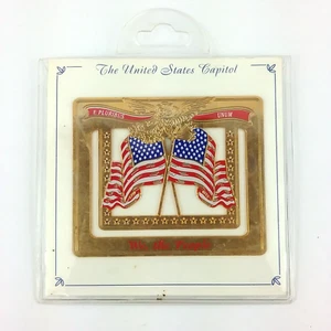 The Flag of United States Metal Souvenir the US Capital Historical Society  - Picture 1 of 5