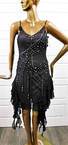 Abito nuovo Sue Wong viola prugna paillettes perline $462rt taglia 6 - Foto 1 di 6