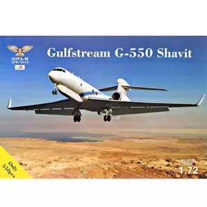 SOVA-M SVM 72018 Kit de avión modelo de plástico escala 1:72 Gulfstream G-550 Shavit - Imagen 1 de 12