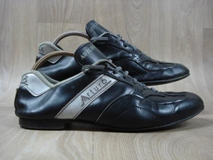 vintage Arturo Black leather retro road cycling touring shoes Mens size UK9.5 - Picture 1 of 16