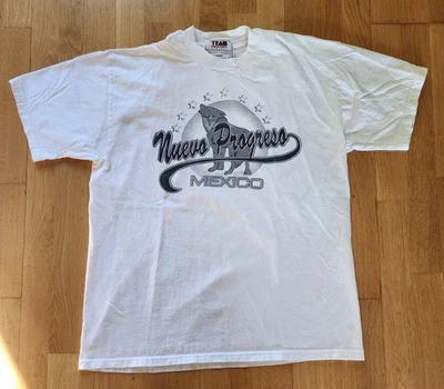 Vintage Nuevo Progreso Mexico Wolf Graphic Print T-shirt Size Large - Image 1 of 4