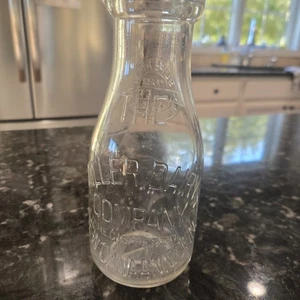 The Miller Dairy Pint Glas Milch Milchflasche Neu Canaan Conn Ct - Bild 1 von 14