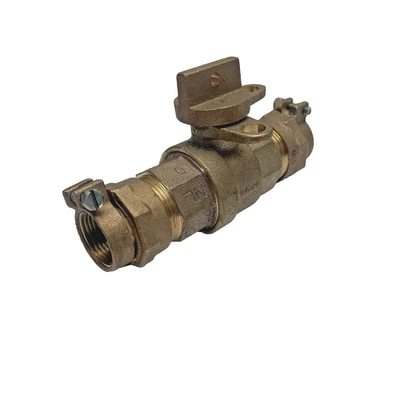 1" LATÓN CTS x CTS VÁLVULA DE BOLA RECTA BORDILLO TOPE 300W Foto 1 de 4