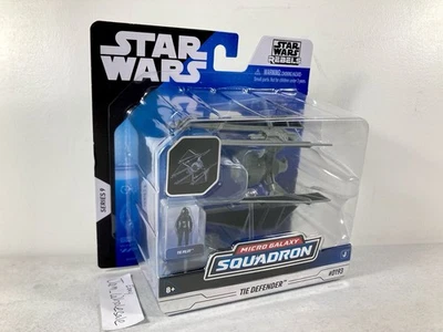 Star Wars Micro Galaxy Squadron Series 9 Tie Defender w/Pilot #0193 NEW SEALED! - Image 1 of 4