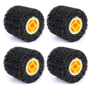 4 Pcs Abrasive Drawing Wheel Surface Conditioning Tool, 4.5" x 4" Wire Wheel ... - Picture 1 of 6