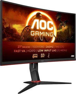 AOC Gaming C27G4ZXE - Monitor FHD Curvo de 27 Pulgadas, 280Hz, 0.3ms, 27 Curvas  - Imagen 1 de 7