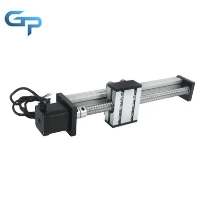 200mm Linear Rail Guide Actuator Ballscrew SFU1605 w/NEMA 17 Stepper Motor - Image 1 of 4