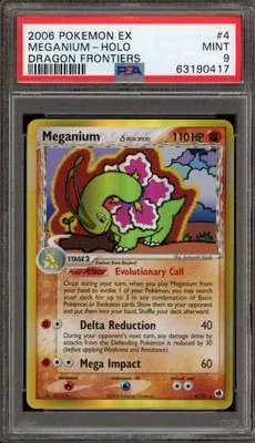 Pokemon Meganium EX Dragon Frontiers Holo Rare #4 PSA 9 Mint - Image 1 of 2