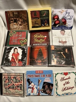 Christmas CD Lot 12 Jackie Evancho Mannheim Steamroller Xmas on Border Home Free - Image 1 of 4