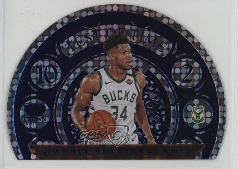 2020-21 Panini Crown Royale Test of Time Blue /75 Giannis Antetokounmpo #1 - Image 1 of 2
