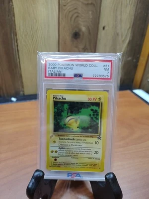 2000 Pokemon Baby Pikachu - World Collection - Italian - #27 - PSA 7 - Image 1 of 4