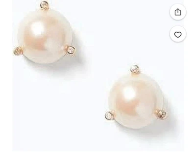 Pendientes Kate Spade New York Rise and Shine Pearl Tachuelas Oro Rosa Rubor Foto 1 de 3