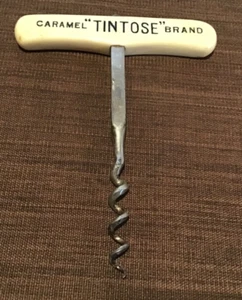 CARAMEL "TINTOSE" BRAND ADVERTISING CORKSCREW - 13.5CM BY 11CM. - Picture 1 of 2