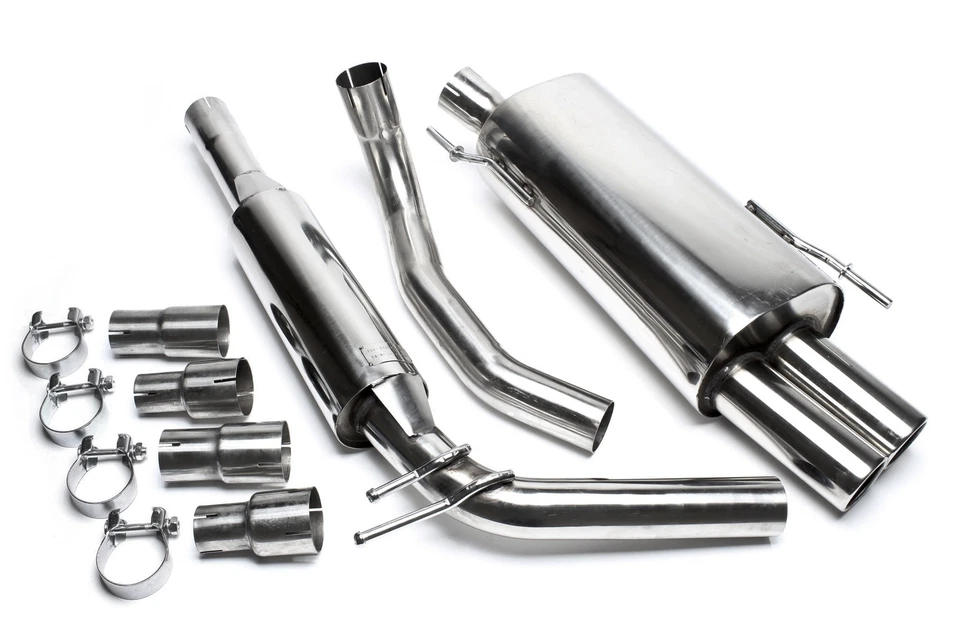 TA Technix Gr. A EDELSTAHL Sport - Auspuffanlage 2x76mm - VW Polo 4 6N + ABE - Bild 1 von 1