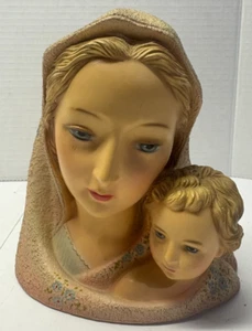 Vintage Mother Mary & Baby Jesus Figurine Religious Figurine Made in Italy - Picture 1 of 6