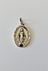 Sterling Silver Miraculous Mary Medal/Charm Pendant