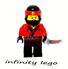 LEGO Kai with Fire Mech Driver Outfit Minifigure Ninjago Movies w/ Sword (70615)