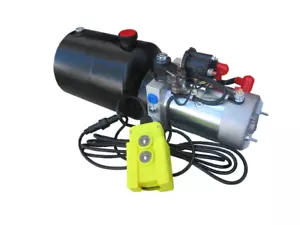 12V DC Hydraulic Power Pack Unit for Tipper / Tail Gate Tailgate 5L Tank - Picture 1 of 6