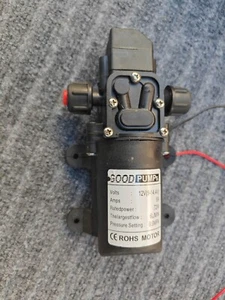 Bomba de agua de alta presión 130 PSI diafragma DC 12V MaX autocebante 70 W - Imagen 1 de 2