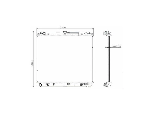Denso 55PC21W Radiator Fits 2005-2019 Nissan Frontier Radiator Foto 1 de 1
