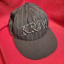 KR3W krew black Cap Hat 7 1/4 stretch Flexfit branded embroidered cloth baseball
