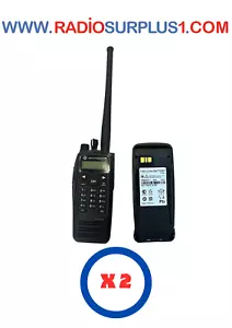 2 x Motorola XPR6580 800MHz Funkgerät AAH55UCH9LB1AN, nur Antenne & Akku - Bild 1 von 3