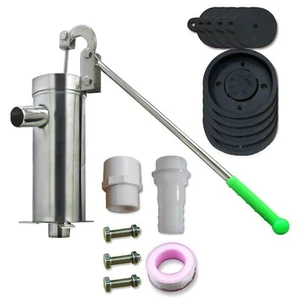 Stainless Steel Manual Deep Well Pump for Water Suction and Pitcher Use - Picture 1 of 8