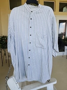 Trader Bay Mens Shirt stripped XLT Short Sleeve - Picture 1 of 4