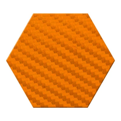 Hex Sticker - Carbon Fiber Cut Hexagon Decal - Image 1 of 2