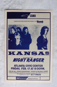 Kansas Tour Poster 1982 Night Ranger Atlanta - Picture 1 of 1