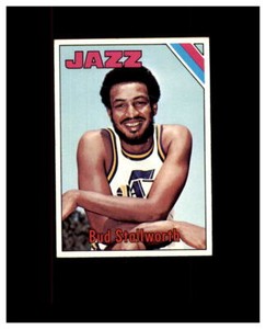 1975-76 TOPPS BASKETBALL ORIGANAL NEW ORLEANS JAZZ #108 BUD STALLWORTH