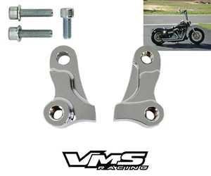 06-17 HARLEY DYNA SUPERGLIDE FAT STREET BOB LOW RIDER 1,75" KIT DE DESCENSO CROMADO - Imagen 1 de 4