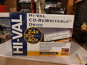 Hi-Val CD-Rewriteable Drive Internal 24X 10X 40X CD-R CD-RW New Factory Sealed - Picture 1 of 7