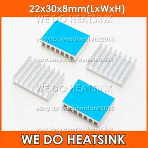 22x30x8mm Silver Heatsink Cooler Radiator With Thermal Pad for DIP Moudle - Afbeelding 1 van 4