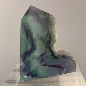 Fluorite (rainbow) freeform tabular crystallized obelisk healing crystal - Picture 1 of 5
