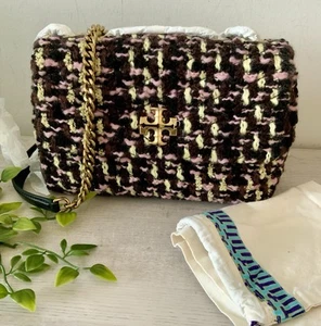 NWT TORY BURCH KIRA TWEED CONVERTIBLE SHOULDER/CROSSBODY BAG - Picture 1 of 11