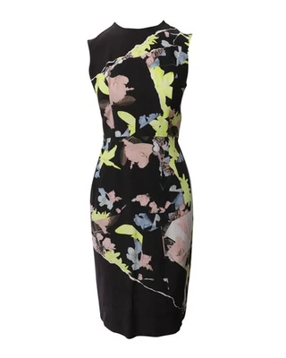 Erdem Printed Sheath Dress in Multicolor Silk - Image 1 of 4