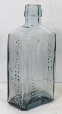 ANTIGUA BOTELLA DE MEDICINA ACUÁTICA - OSGOOD'S INDIA CHOLAGOGUE NUEVA YORK Foto 1 de 4