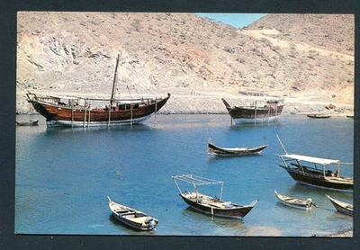 U.A.E. DUBAI 1989 postcard THE ARABIAN DAW  to ITALY - image 1 of 2