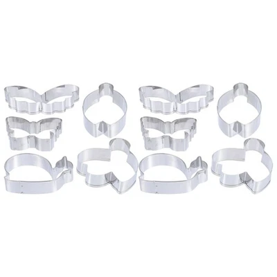 2 set da 10 pezzi adorabili fai-da-te per cioccolato (argento) gadget da forno - Immagine 1 di 4