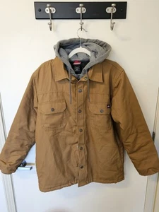 Dickies Heavy Duty Canvas Work Jacket Hoodie Insulated M Mens RN20697 - Picture 1 of 11