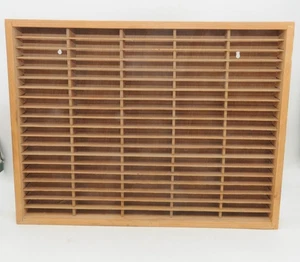 Vintage Kassetten-Kassettenständer aus Holz | für 100 Kassetten | Wandhalterung | Napa-Stil - Bild 1 von 6