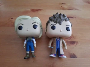 Doctor Who - 13th Doctor & 10th Doctor Funko Pop Vinyls (no boxes) - Picture 1 of 5