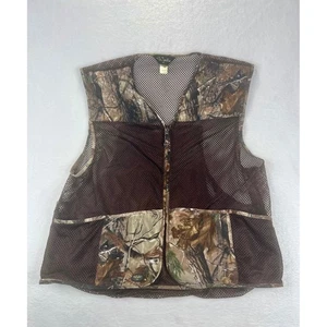 Walls Hunting Vest Brown Camouflage Mesh Utility Pockets Outdoor Mens XL No Tag - Picture 1 of 8
