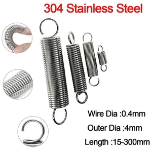 Hook Stainless Steel Spring Expansion Extension Tension Springs Wire Dia 0.4mm - Picture 1 of 24