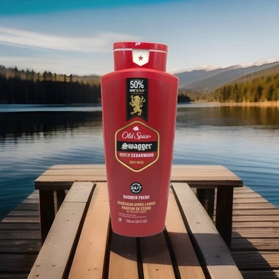 Pack Of 2 Old Spice Swagger Body Wash, Cedarwood Scent, 24 fl oz - Image 1 of 2