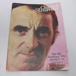Charles Aznavour Songbook Piano Voice Guitar Sheet Music 1966 Editions Musicales - Picture 1 of 7