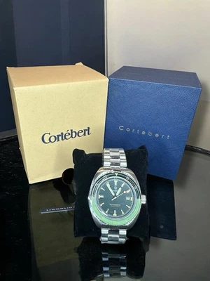 NOVO Relógio Masculino CORTEBERT Clipper Verde Malaquita Data Automática 42mm Todo em Aço - Imagem 1 de 4